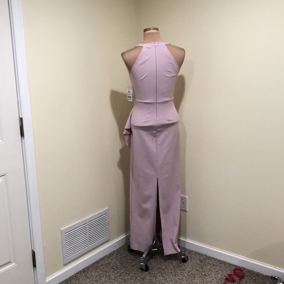 NWT Alex & Eve by Alex Evenings Maxi Dress Size 2 Blush Ruffle Gown - Picture 4 of 10